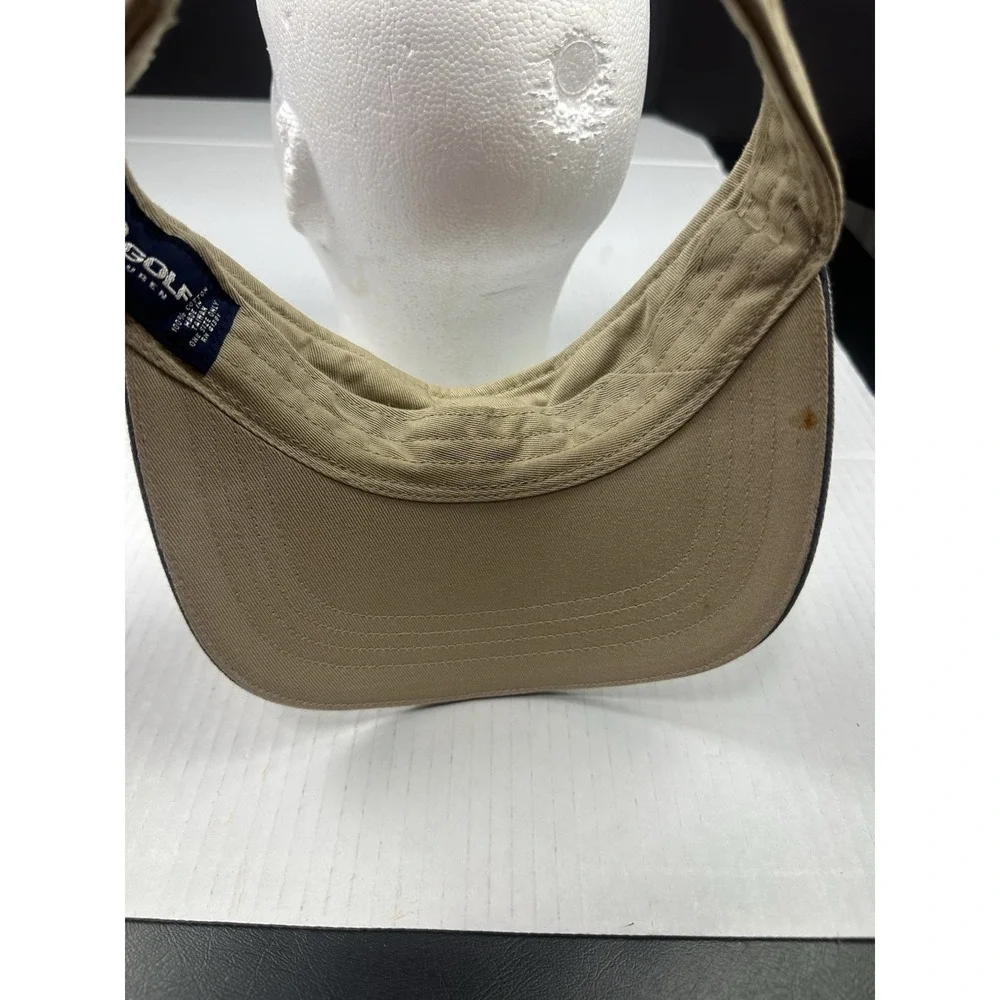 Polo Golf Ralph Lauren Visor Tan Polo Player Logo Adjustable Strapback